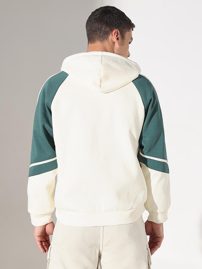 men printed long sleeve hooded sweatshirt - 22037930 - Standard Image - 3