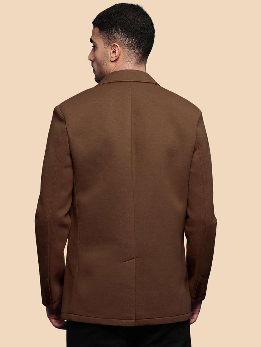 men solid long sleeve single breasted blazer - 22037937 -  Standard Image - 3