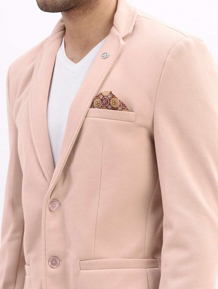 men solid long sleeve single breasted blazer - 22037940 -  Standard Image - 3