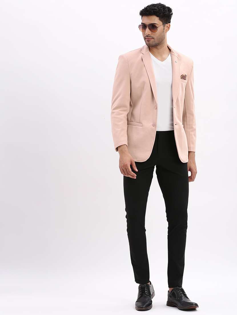 men solid long sleeve single breasted blazer - 22037940 -  Standard Image - 5