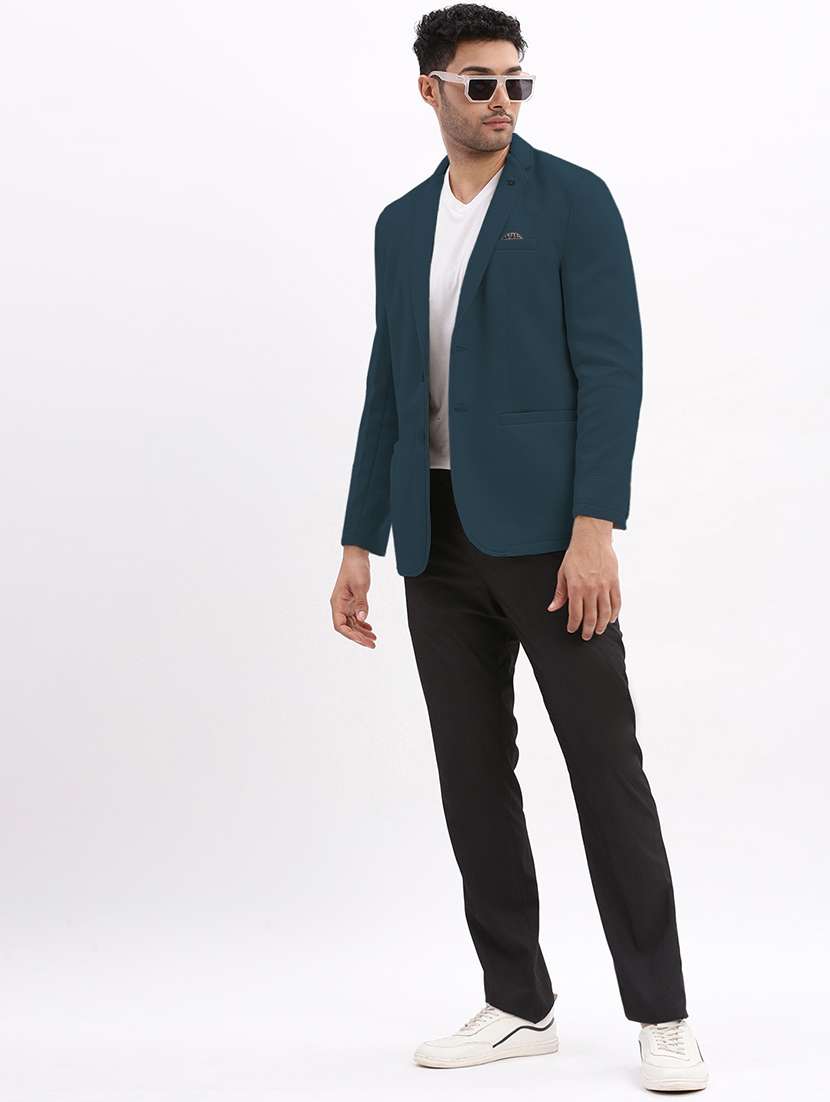 men solid long sleeve single breasted blazer - 22037945 -  Standard Image - 5