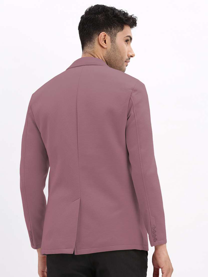 men solid long sleeve single breasted blazer - 22037946 -  Standard Image - 3