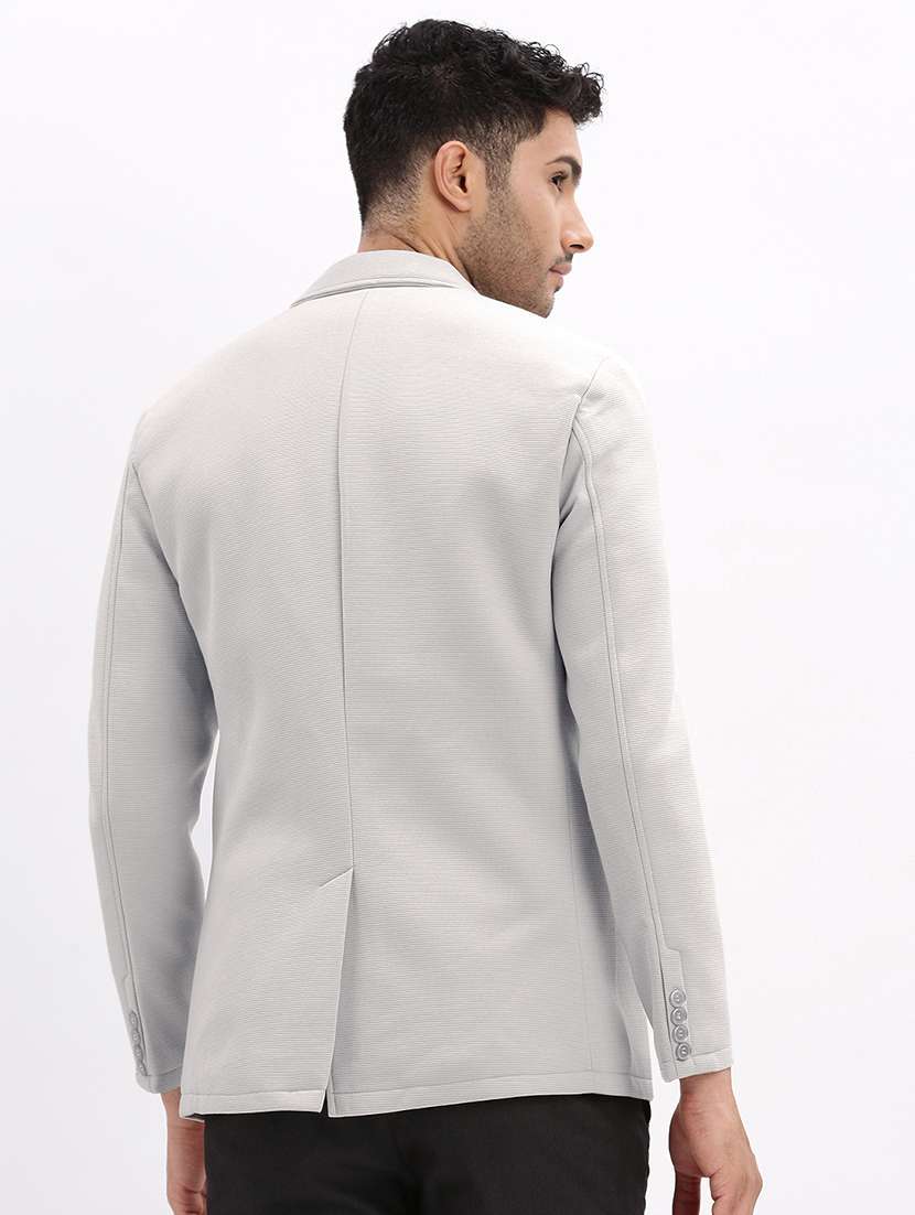 men solid long sleeve single breasted blazer - 22037948 -  Standard Image - 3