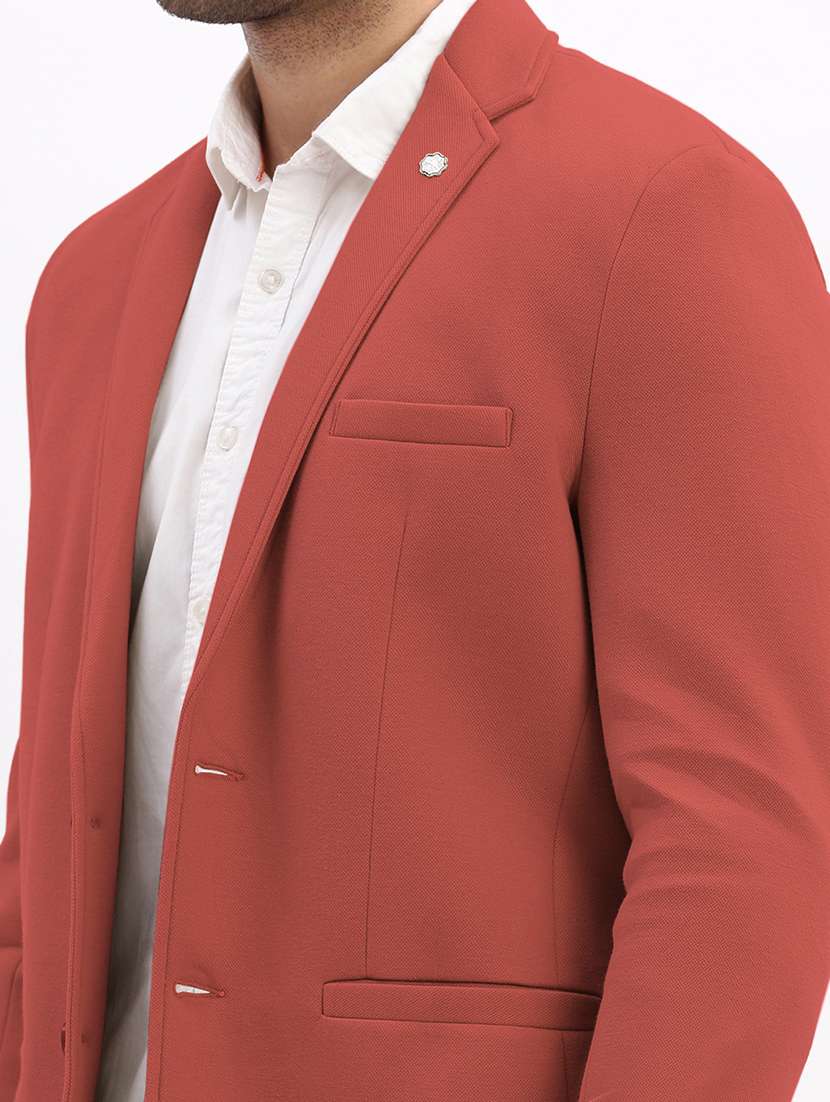 men solid long sleeve single breasted blazer - 22037949 -  Standard Image - 3