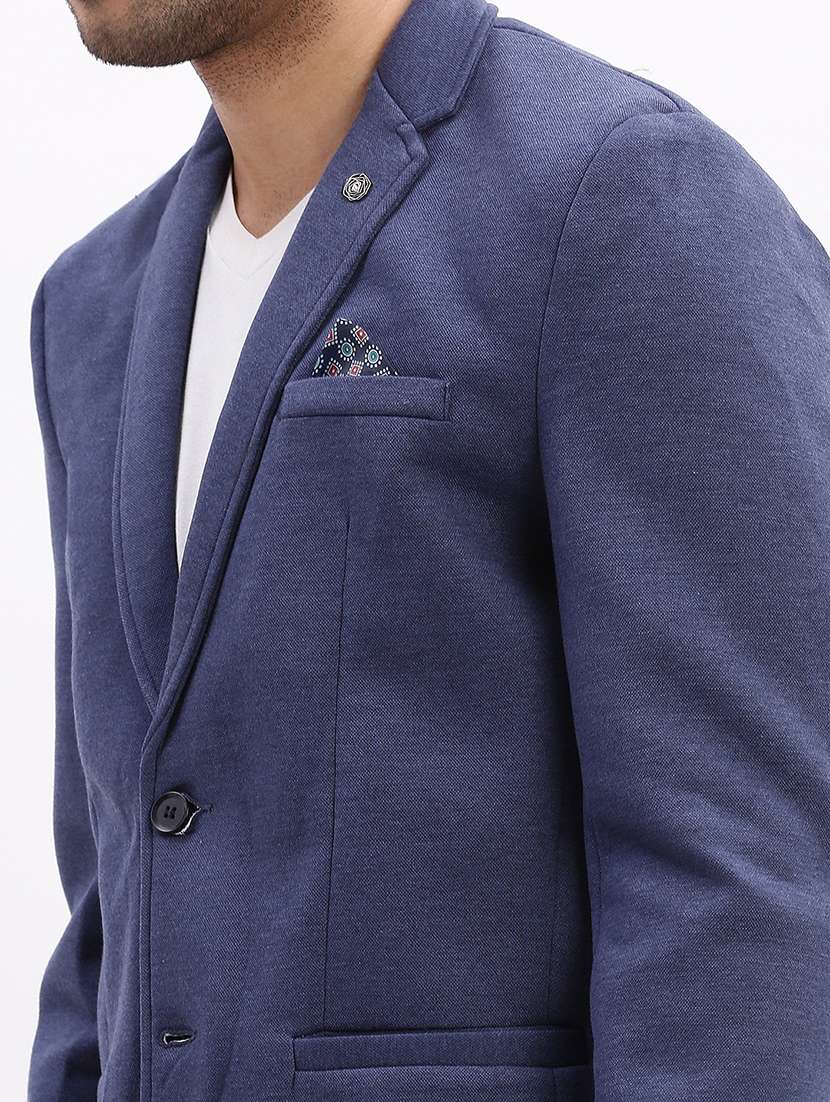 men solid long sleeve single breasted blazer - 22037951 -  Standard Image - 5