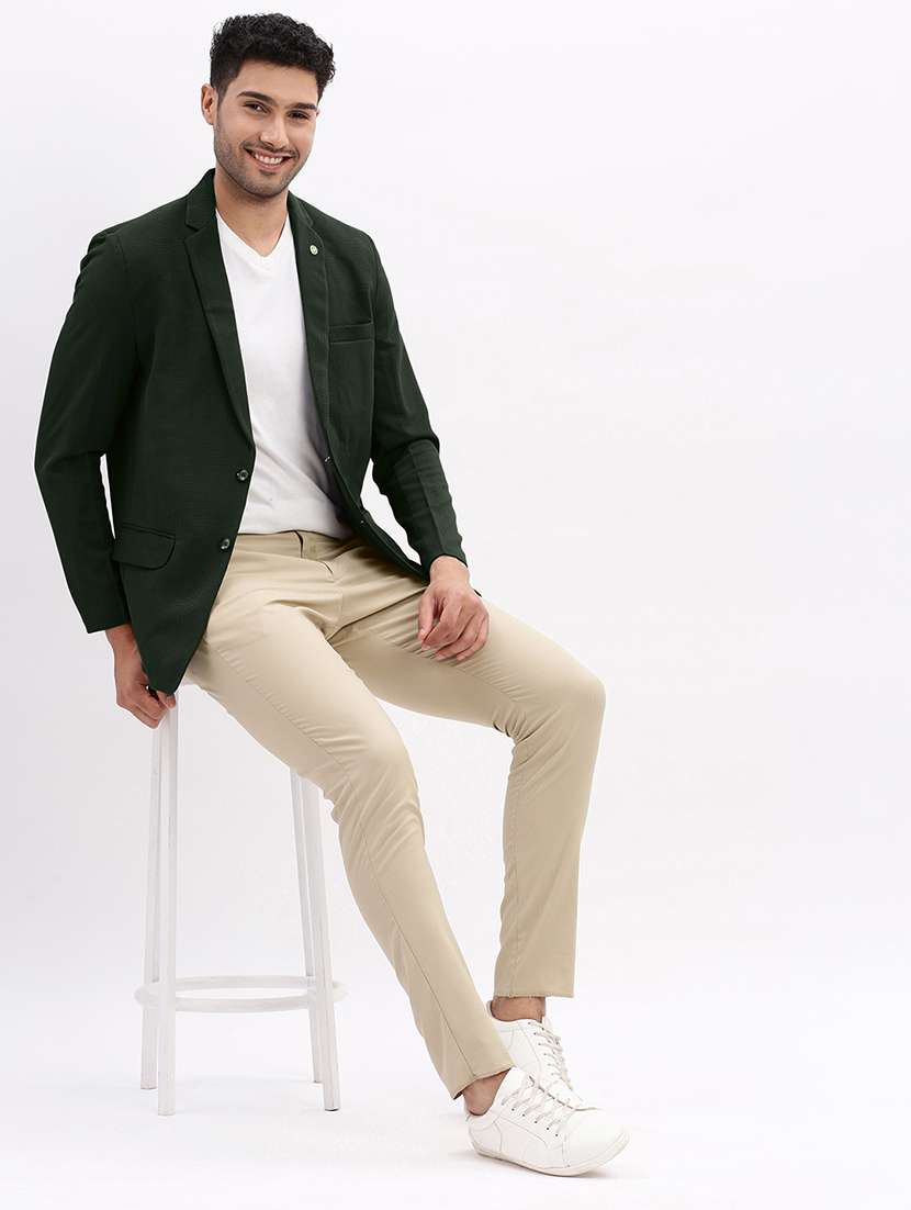 men solid long sleeve single breasted blazer - 22037957 -  Standard Image - 5