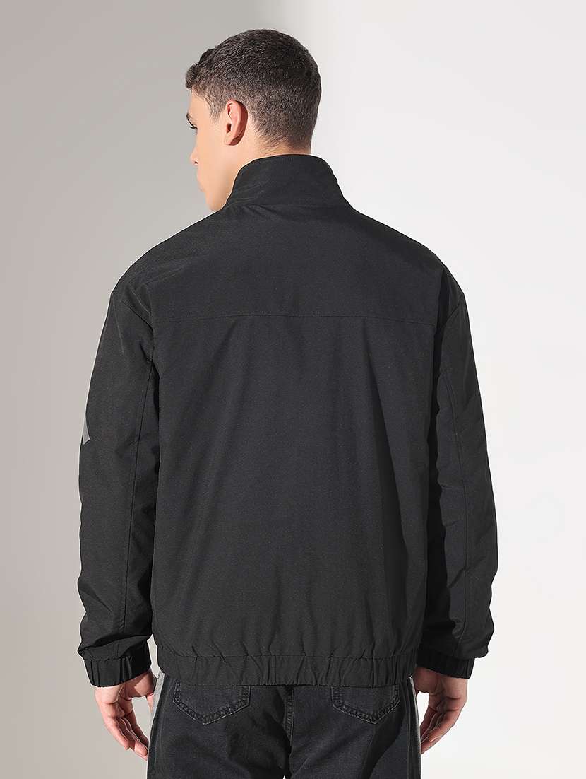 men printed stand collar long sleeve puffer jacket - 22037984 -  Standard Image - 3