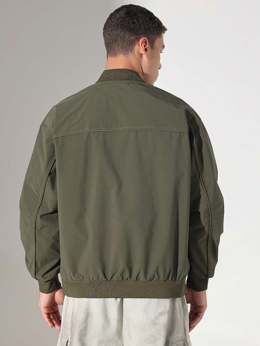 men solid long sleeve puffer jacket - 22037989 -  Standard Image - 3