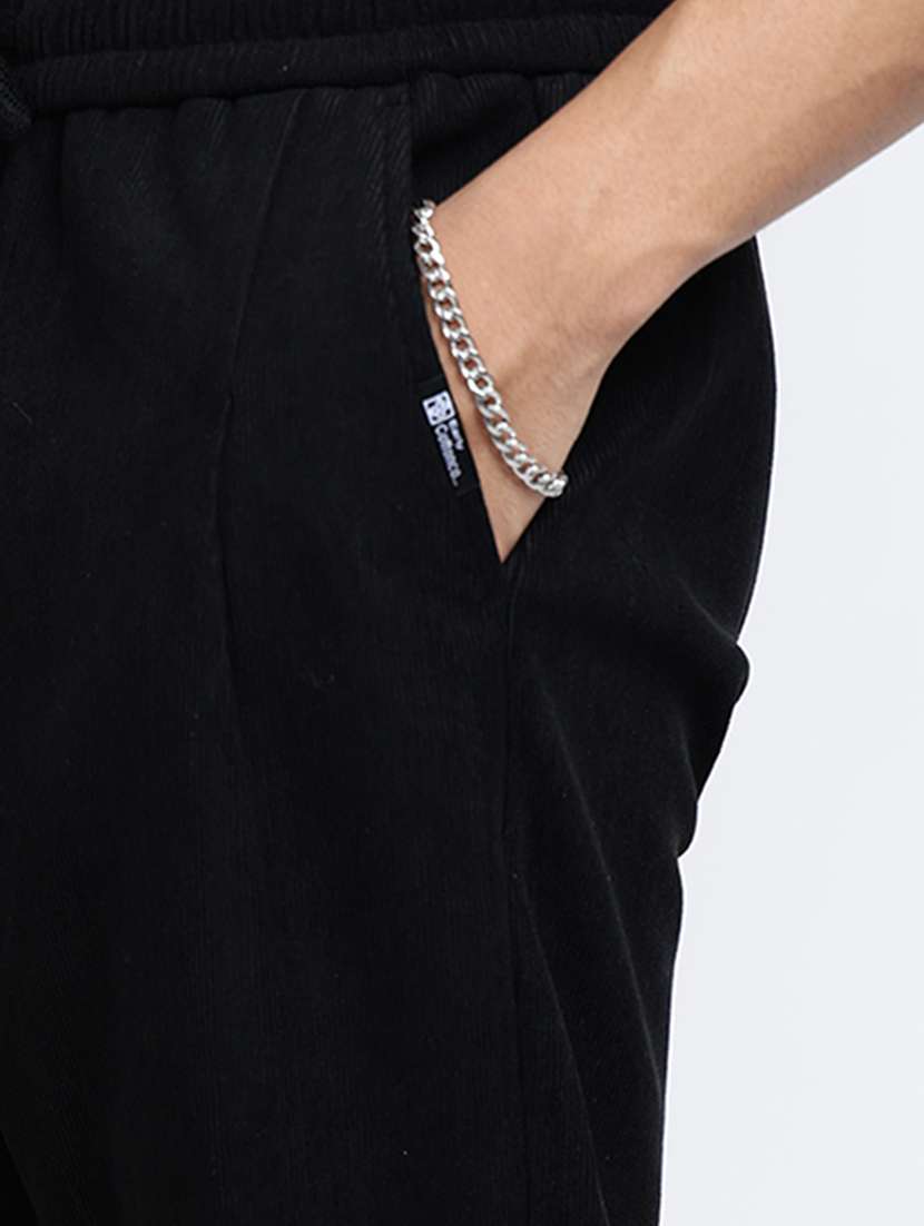 men solid mid rise straight fit trouser - 22038027 -  Standard Image - 5