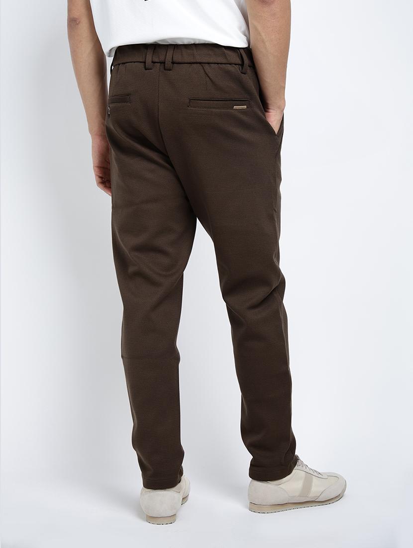 men solid mid rise slim fit chinos - 22038036 - Standard Image - 3
