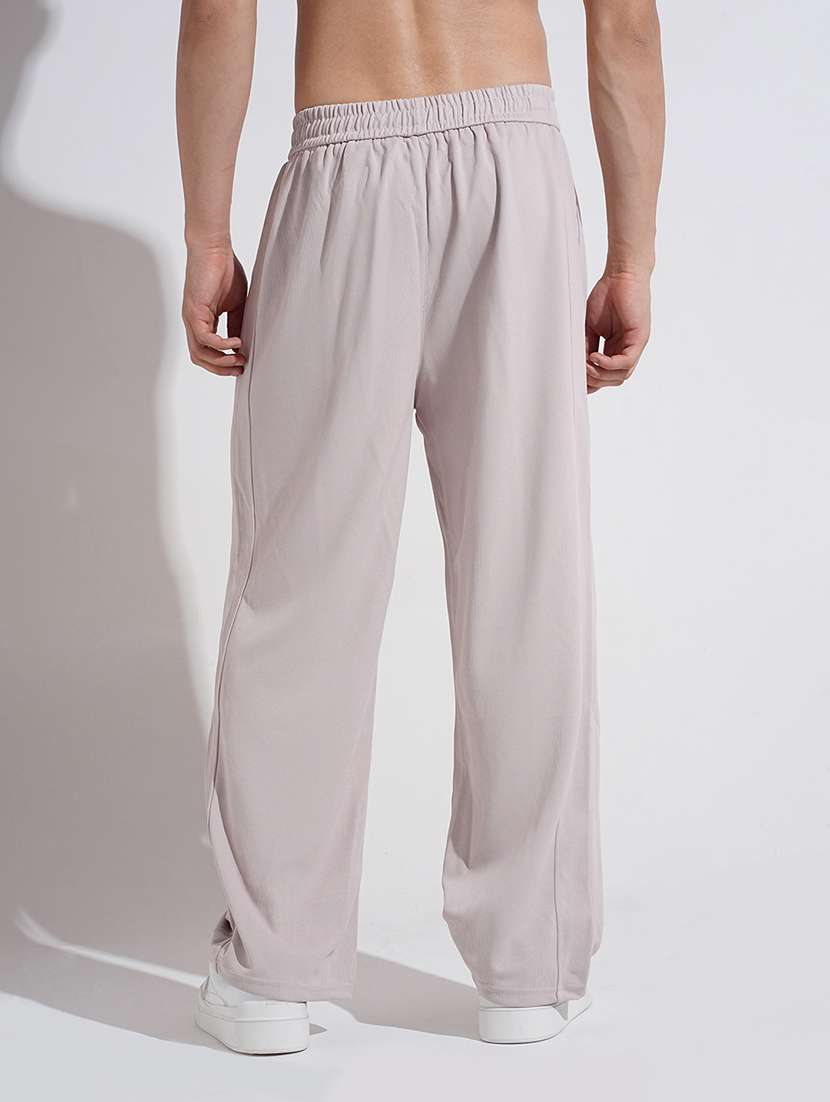 men solid mid rise relaxed fit track pants - 22038057 -  Standard Image - 3