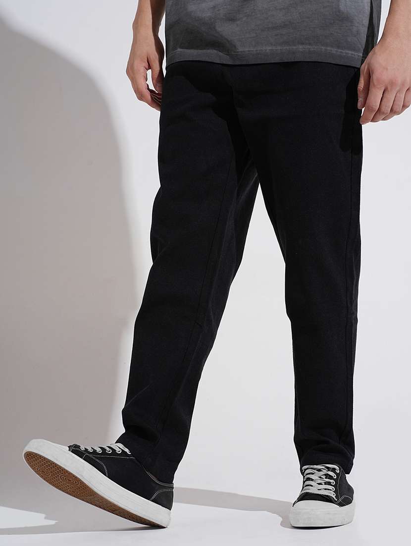 men solid mid rise straight fit chinos  - 22038061 -  Zoom Image - 0