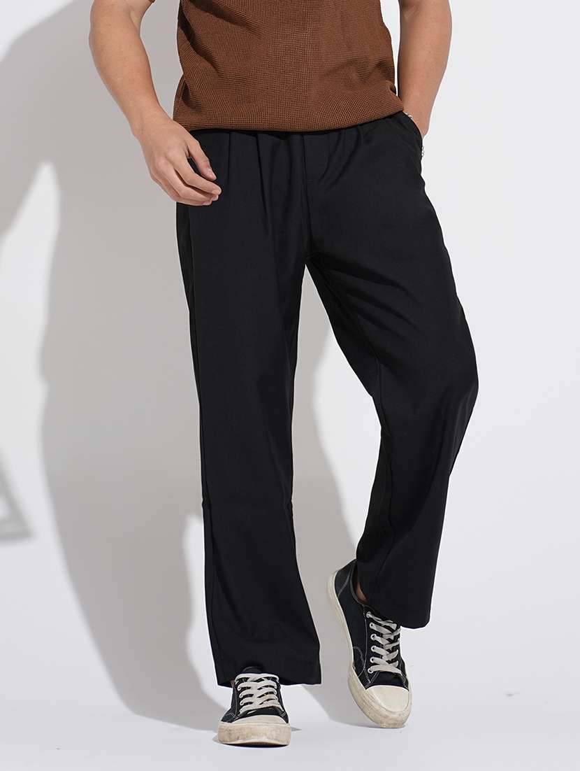 men solid mid rise straight fit chinos  - 22038067 -  Zoom Image - 0