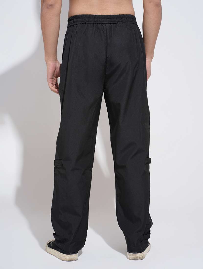 men solid mid rise relaxed fit parachute pants - 22038071 -  Standard Image - 3