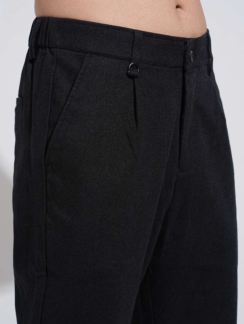 men solid low rise straight fit trouser - 22038080 - Standard Image - 5