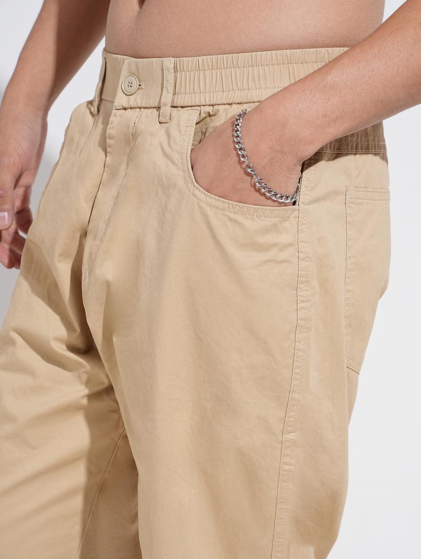 men solid low rise straight fit trouser - 22038084 - Standard Image - 5