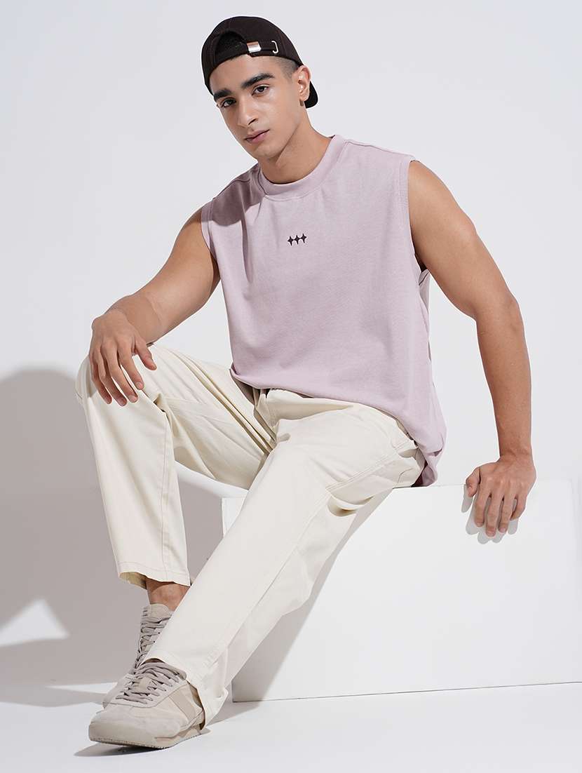 men solid low rise straight fit trouser  - 22038085 -  Standard Image - 5