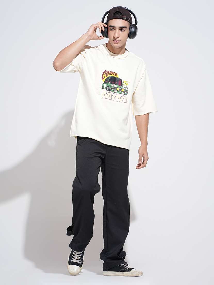 men solid low rise straight fit trouser - 22038093 - Standard Image - 5