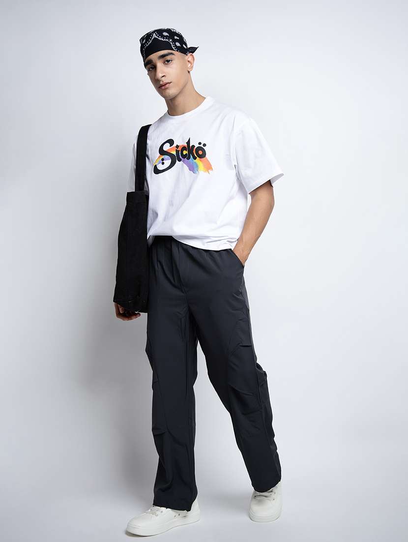 men printed short sleeve oversized t-shirt - 22038100 -  Standard Image - 5