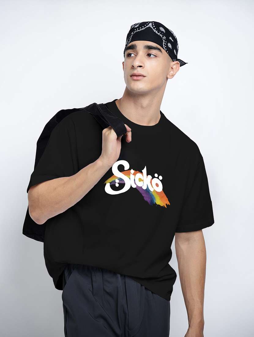 men printed short sleeve oversized t-shirt - 22038101 -  Zoom Image - 0