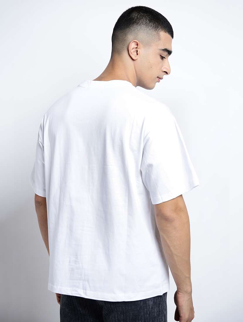 men printed short sleeve oversized t-shirt - 22038103 -  Standard Image - 3