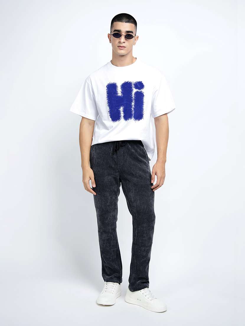 men printed short sleeve oversized t-shirt - 22038103 -  Standard Image - 5