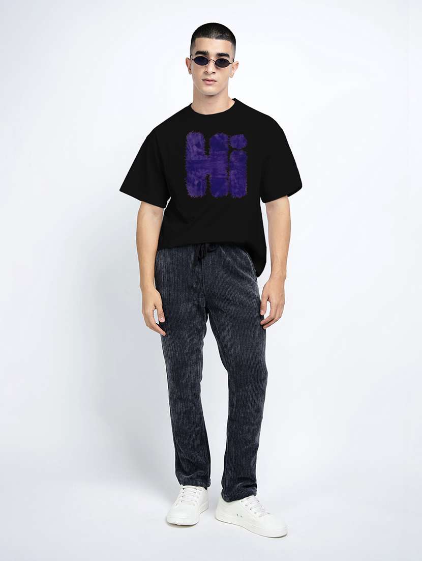 Men Printed Short Sleeve Oversized T-shirt - 22038104 -  Standard Image - 5
