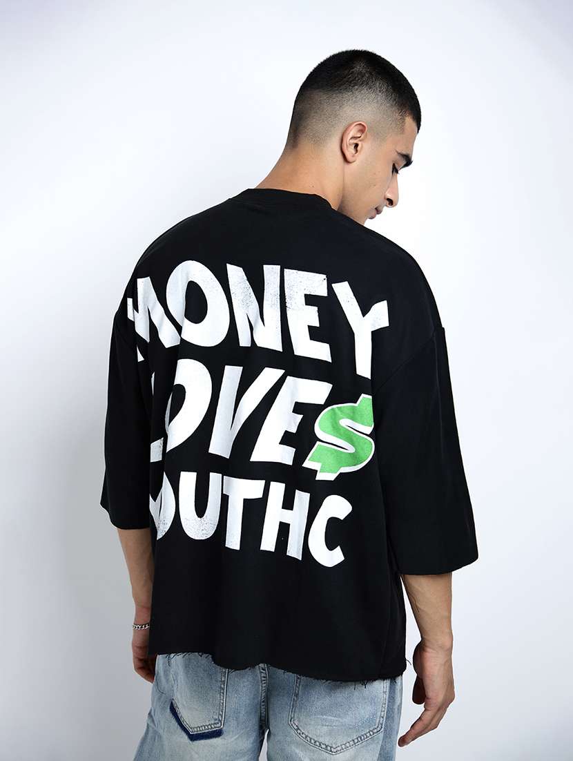 men printed short sleeve oversized t-shirt - 22038107 -  Standard Image - 3