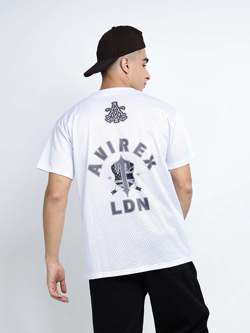 men printed short sleeve v-neck loose fit t-shirt