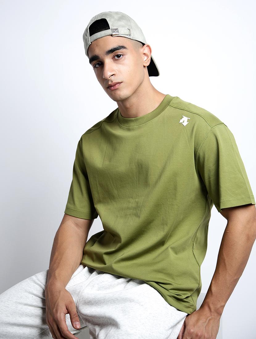 men solid short sleeve loose fit t-shirt - 22038123 - Zoom Image - 0