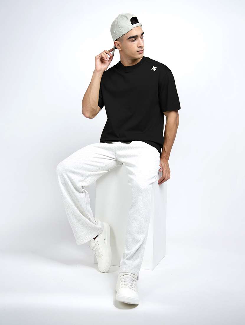 men solid short sleeve loose fit t-shirt - 22038124 - Standard Image - 5