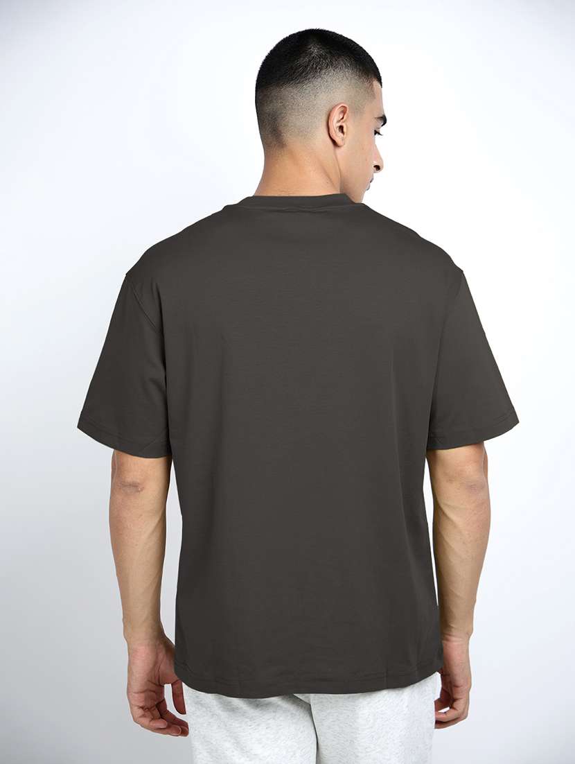 men solid short sleeve loose fit t-shirt - 22038125 -  Standard Image - 3