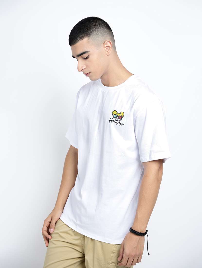 men printed short sleeve oversized t-shirt - 22038127 -  Standard Image - 5