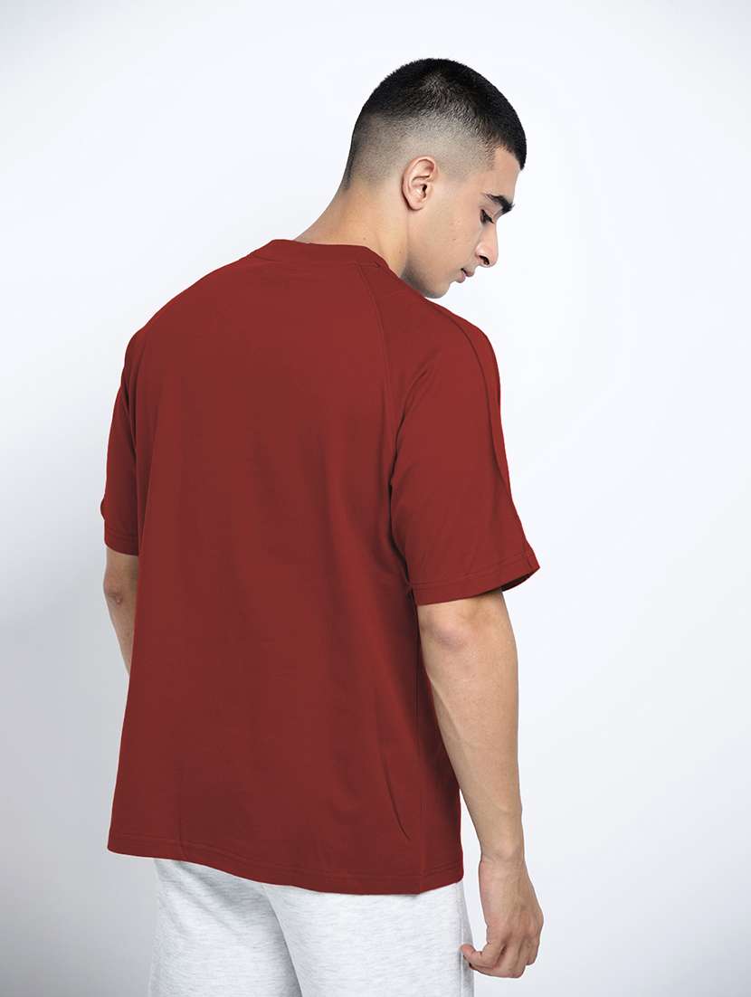 men solid short sleeve oversized t-shirt - 22038140 -  Standard Image - 3