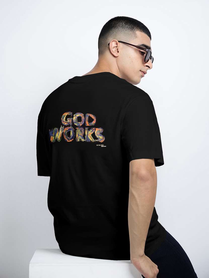 men printed short sleeve oversized t-shirt - 22038141 -  Zoom Image - 0