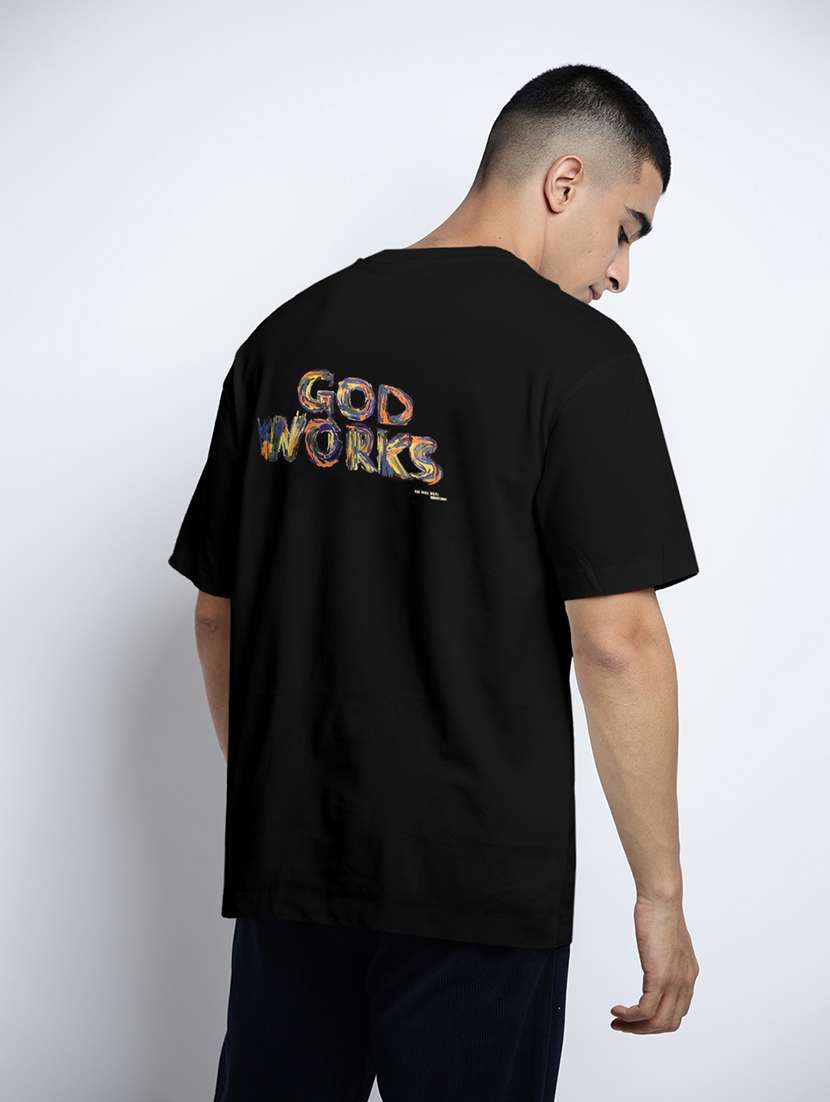 men printed short sleeve oversized t-shirt - 22038141 -  Standard Image - 3