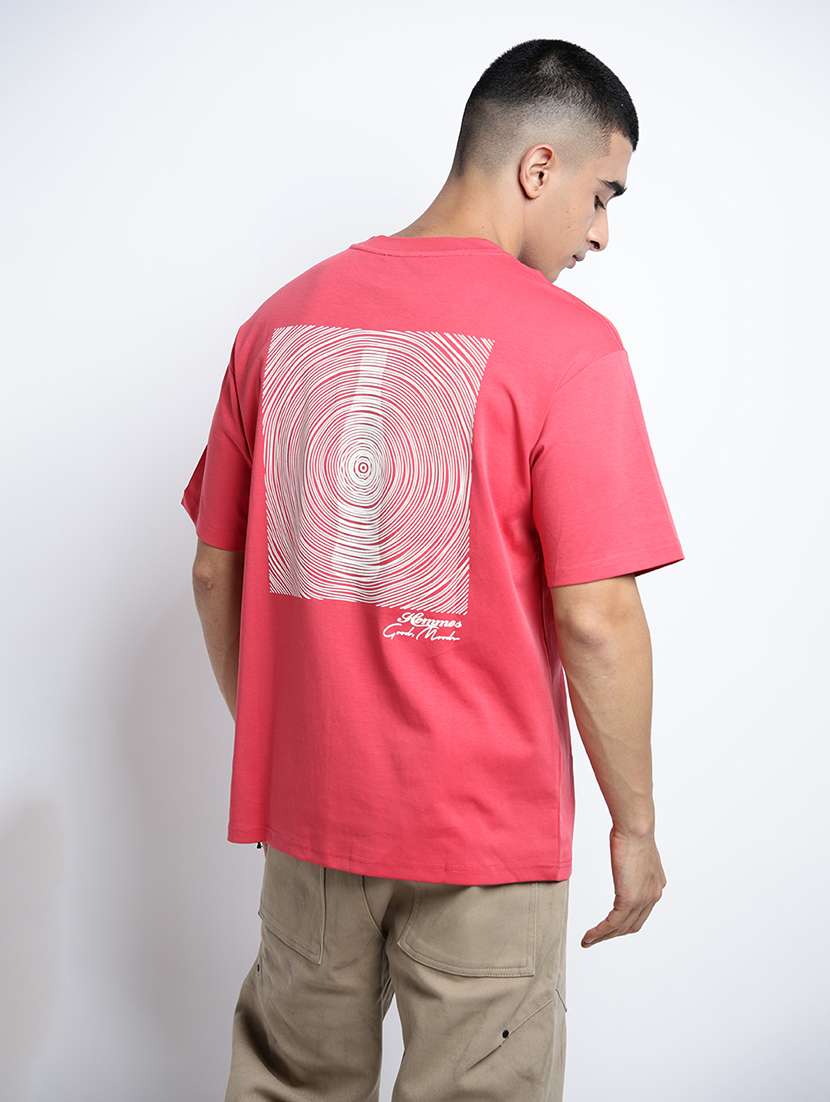 men printed short sleeve oversized t-shirt - 22038144 -  Standard Image - 3