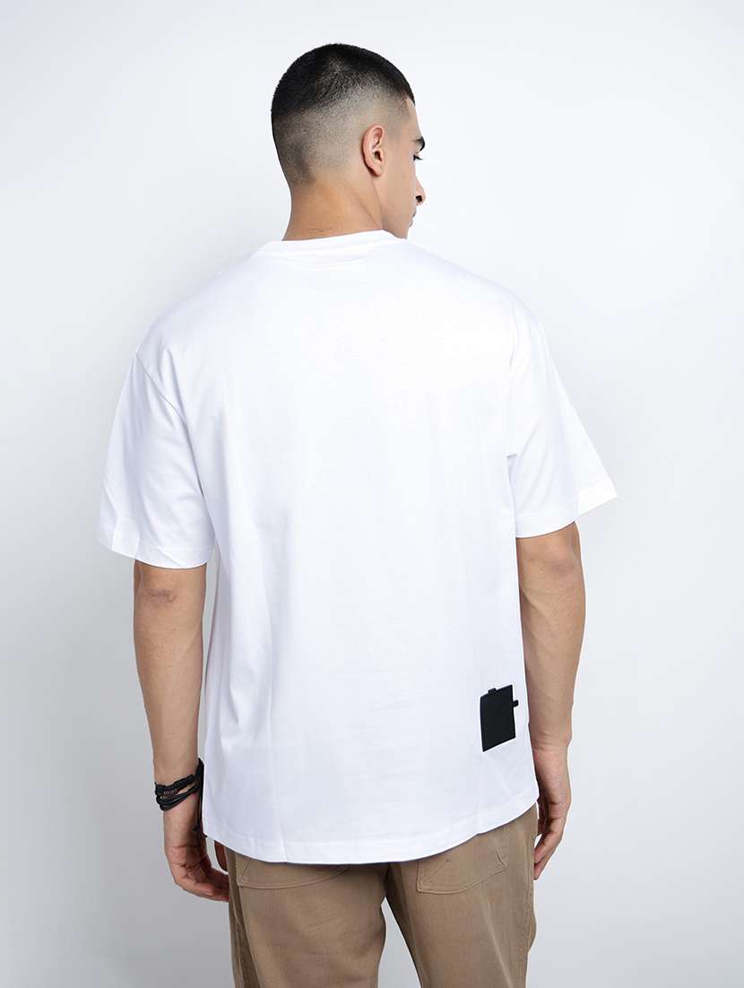 men printed short sleeve oversized t-shirt - 22038145 - Standard Image - 3