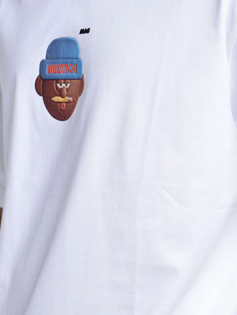 men printed short sleeve oversized t-shirt - 22038145 - Standard Image - 5