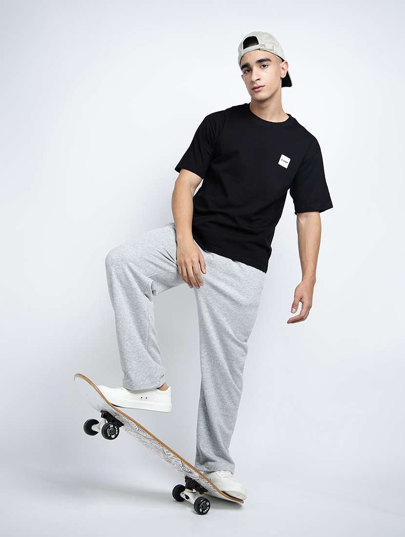 men solid short sleeve oversized t-shirt - 22038149 - Standard Image - 5