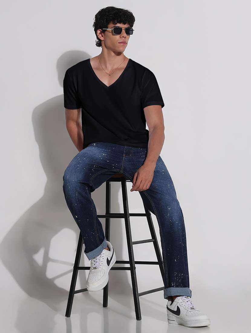 men solid short sleeve slim fit t-shirt - 22038150 - Standard Image - 5