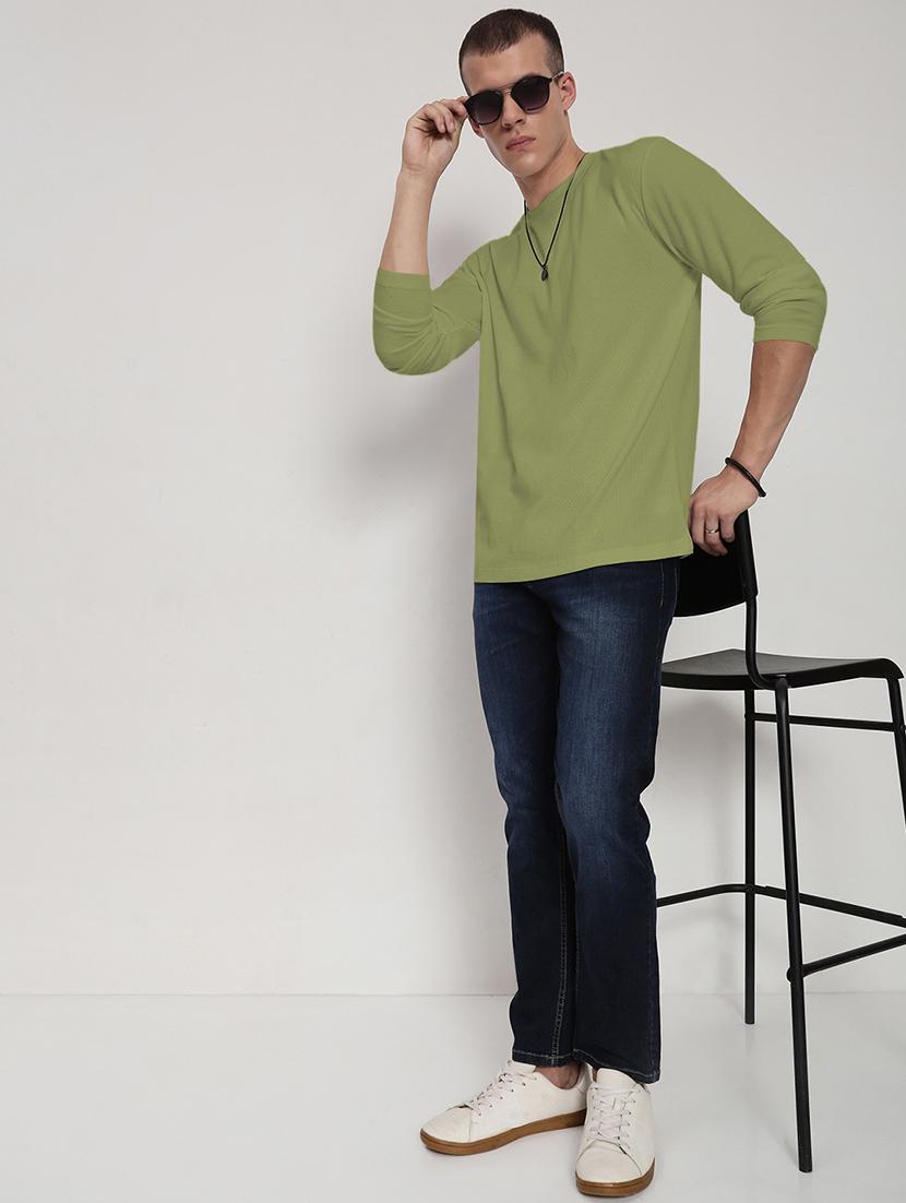 men solid long sleeve regular fit t-shirt - 22038156 - Standard Image - 5