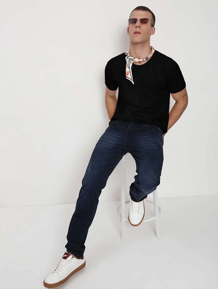 men solid short sleeve regular fit t-shirt - 22038162 -  Standard Image - 5