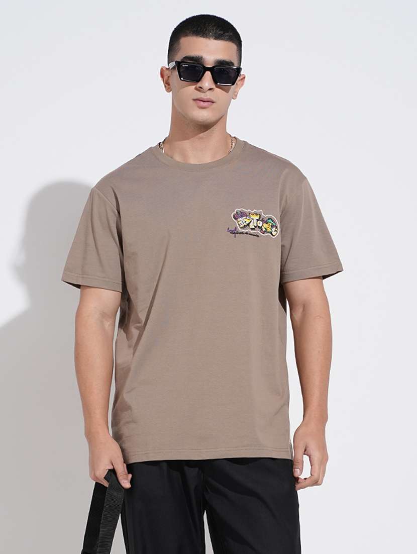 men printed short sleeve oversized t-shirt