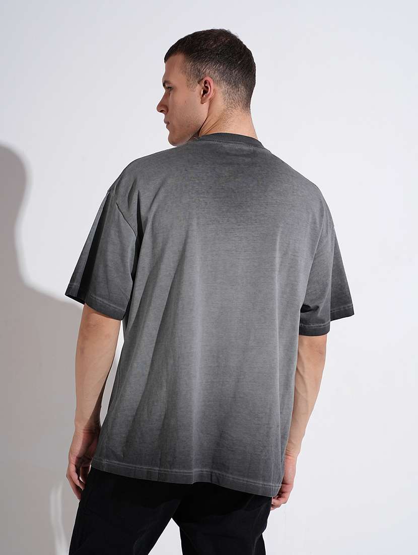 men ombre print short sleeve oversized t-shirt - 22038165 -  Standard Image - 3