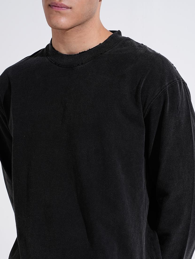 men printed long sleeve loose fit t-shirt - 22038166 - Standard Image - 5