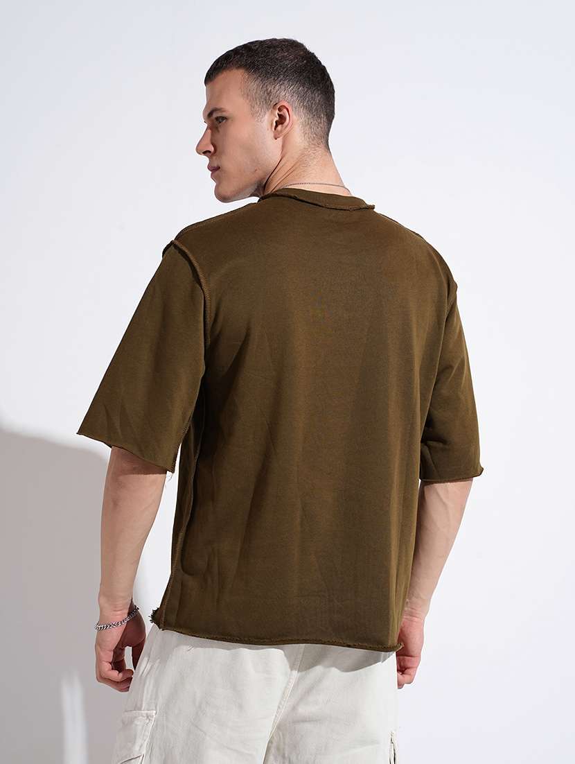 men printed short sleeve oversized t-shirt - 22038167 - Standard Image - 3