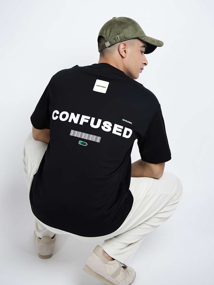 men printed short sleeve oversized t-shirt