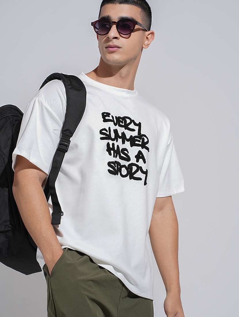 men printed short sleeve oversized t-shirt - 22038172 - Zoom Image - 0