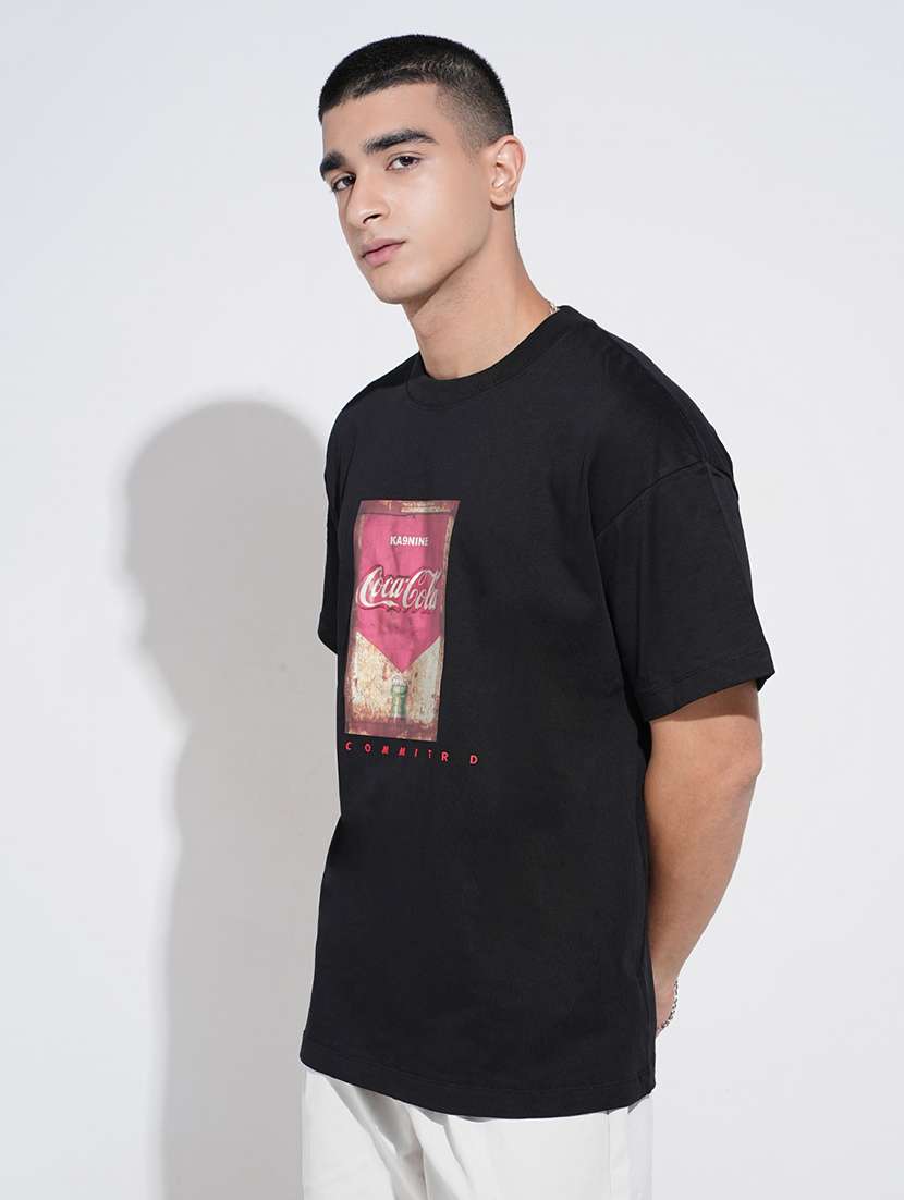 men printed short sleeve oversized t-shirt - 22038174 -  Standard Image - 3